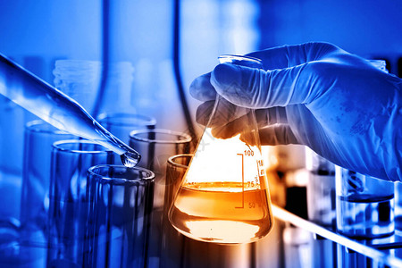 化学实验室背景科学实验室研发理念中带实验室玻璃器皿的图片