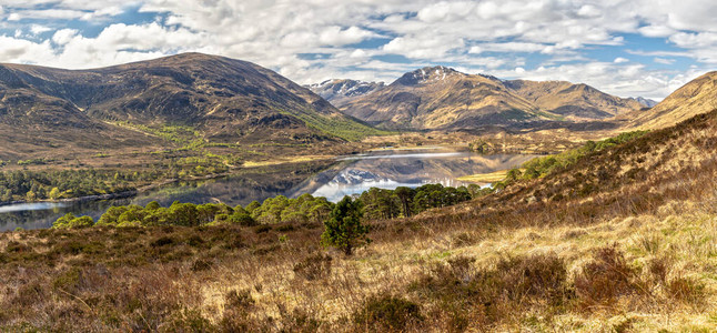对苏格兰高地和苏格兰LochAffic图片