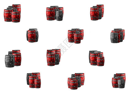 红和灰红色橡木桶红和灰色蒸馏厂图片