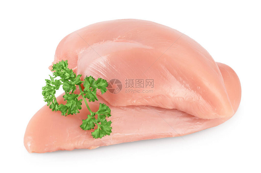 新鲜鸡肉片图片