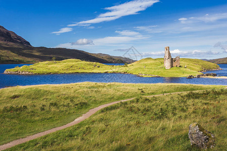 联合王国苏格兰西高地LochAssynt的Ardvrec图片
