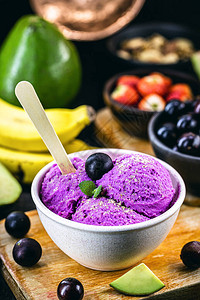 巴西自制水果冰淇淋背景图片