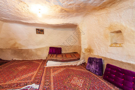 伊朗东阿塞拜疆省坎多万村岩石建筑悬崖住宅内图片