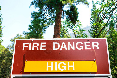 高火危险标志告诉公众图片