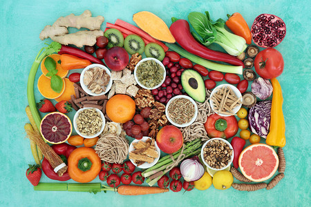 健康纯素饮食的超级食品图片