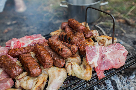 肉类夏季野餐图片