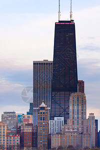 芝加哥市中心的城景和约图片