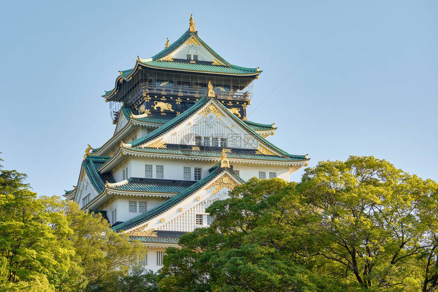 美丽的老大阪城堡大阪和日本最有图片