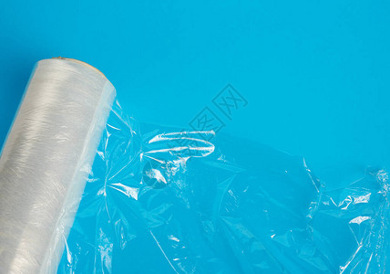 白色透明薄膜用于包装食品蓝图片