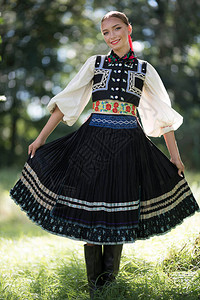 斯洛伐克民俗舞蹈的片段图片