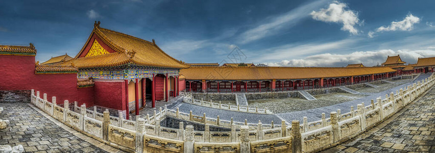 紫禁城是位于首都北京的一座宫殿建筑群图片