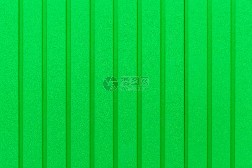 绿色波纹金属背景和纹理表面或镀锌钢图片