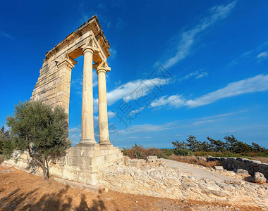 塞浦路斯利马索尔附近的古代阿波罗海拉特圣殿图片