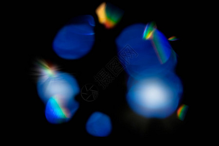 透镜照明波克灯光玻璃的反射钻石晶体彩虹亮光泄漏图片