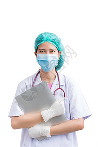 内科医生或护士制服的肖像图片