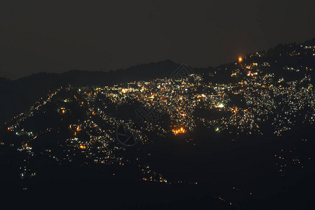 印度锡金市奥克里Okhrey所见的印度山皇后大吉图片