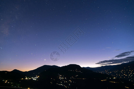 蓬钦巴格印度锡金仁钦蓬黄昏的天空背景