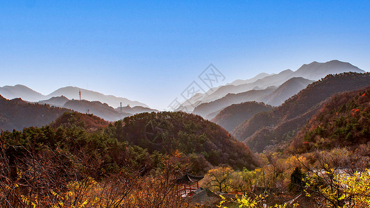 内蒙古大青山秋色背景图片