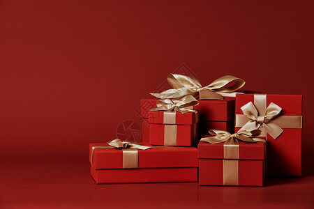 圣诞新年七夕礼物盒背景图片