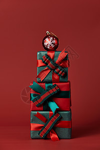圣诞装饰礼物盒图片