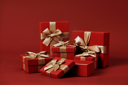 圣诞销售礼品盒新年七夕精美礼物盒背景
