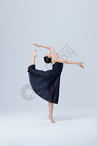 女性优雅现代舞者背景图片