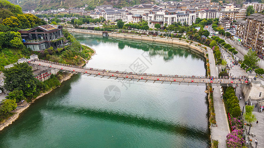 四渡赤水出奇兵贵州茅台镇河流上的桥梁背景