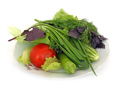 绿菜是西红柿黄瓜胡椒是尖图片