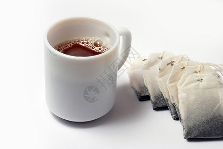 新鲜热茶和包图片