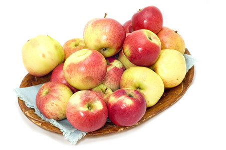 白色水果篮子苹果图片