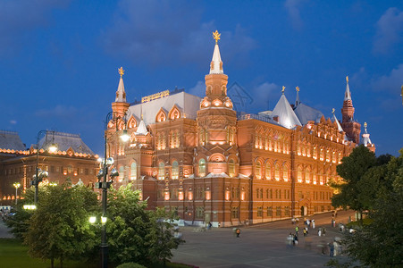 俄罗斯克里姆林宫附近的莫图片