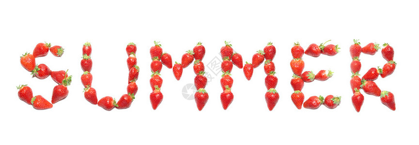 SUMEMER字词用草莓图片