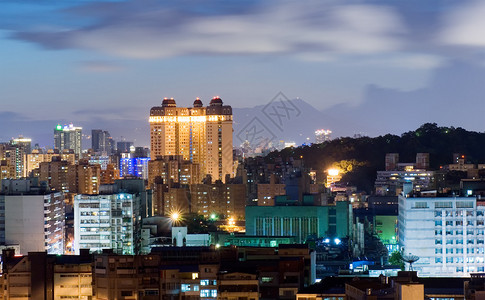 台北夜景美不胜收图片