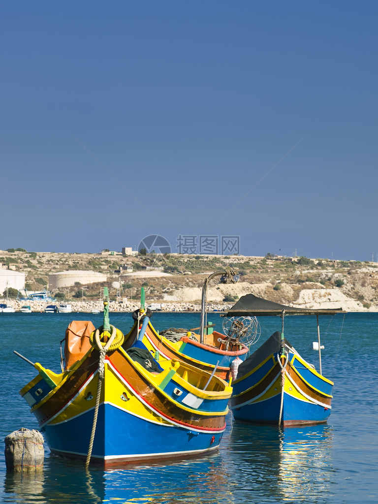 马耳他在Marsaxlokk渔村的图片