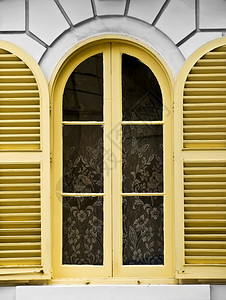 马耳他一栋别墅的拱形窗户图片
