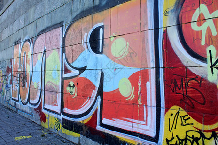 城市涂鸦墙背景图片图片