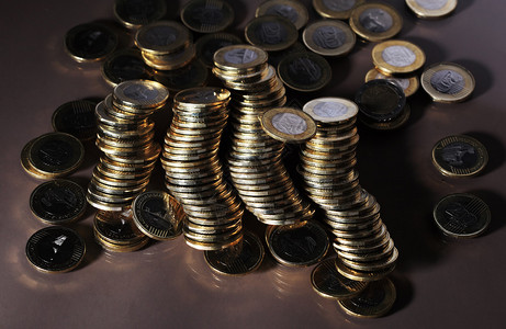 一组硬币商业钱高清图片