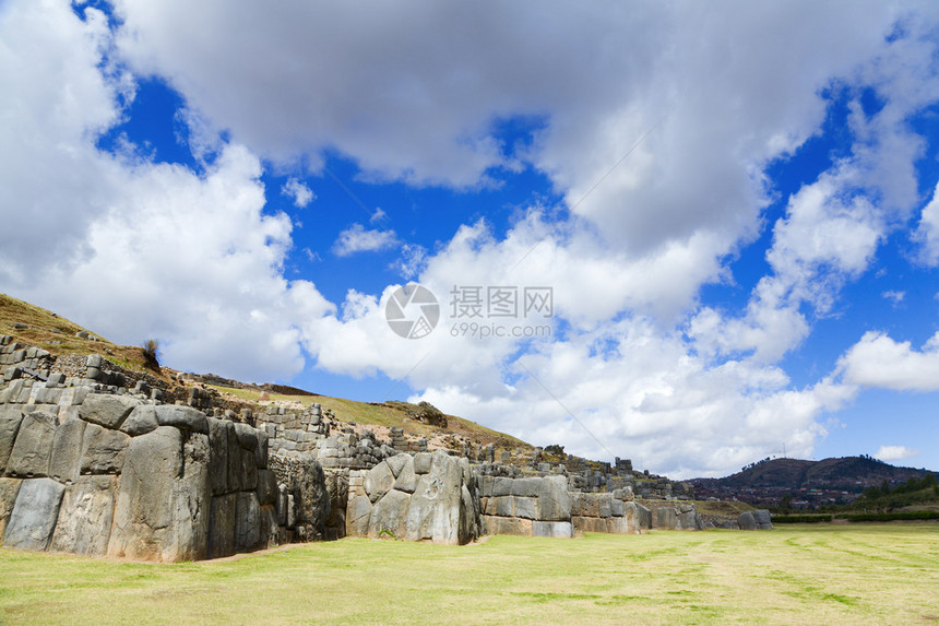 秘鲁库斯科附近的SacsayhuamanInc图片