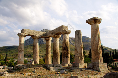 希腊科林斯背景图片