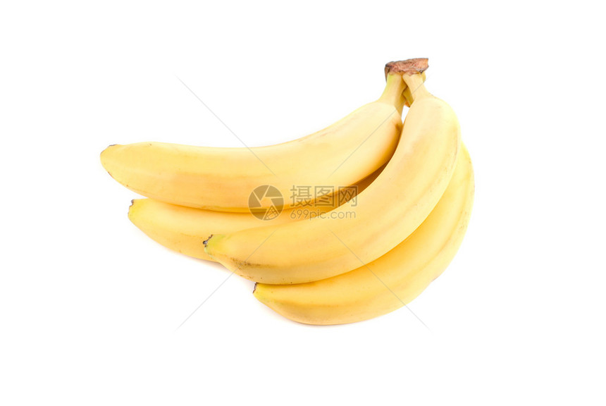 白色背景的香蕉水果B图片