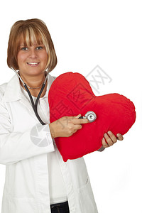 心脏在手听诊器医生图片