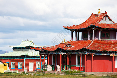 蒙古寺庙背景图片