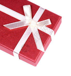 一个红色礼品盒带白丝图片