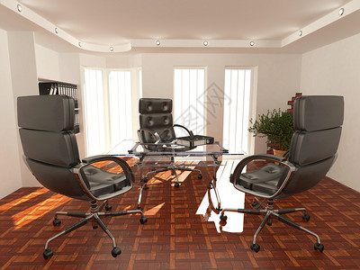 内部办公室装甲椅子办公桌和背景图片