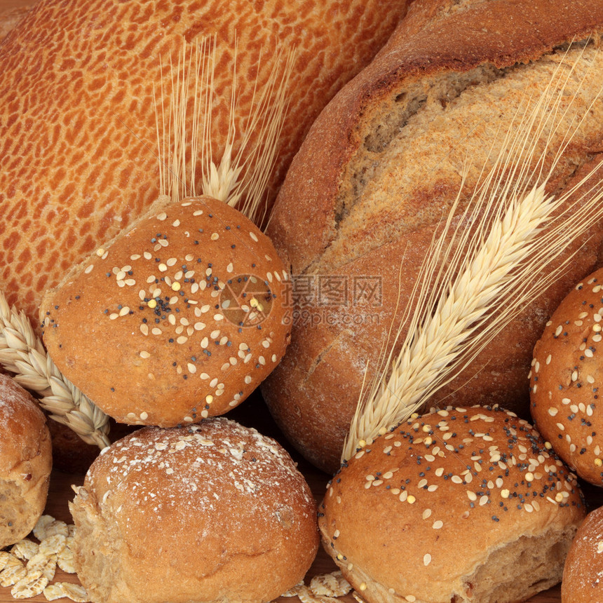 黑麦面包和老虎面包的乡村选择图片