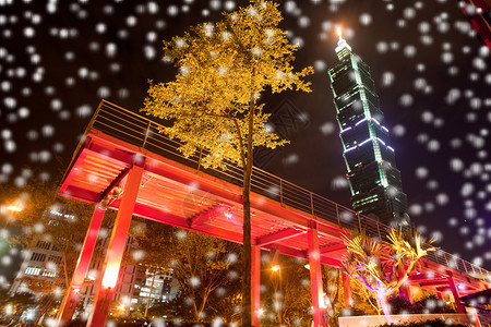 台北市雪夜感图片