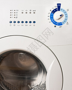 洗衣机控制面板特写图图片