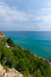 地中海夏季海岸法国东图片