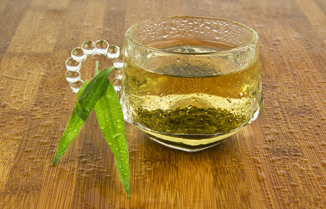 绿茶玻璃竹子植图片