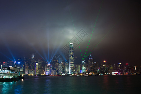 香港著名的激光哈勃秀图片